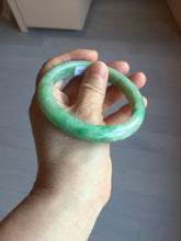 Load image into Gallery viewer, 60mm Certified Type A 100% Natural sunny green gray Jadeite Jade bangle BG233-9884
