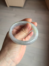 Load image into Gallery viewer, 51.5mm certified 100% natural type A light purple sunny green yellow oval jadeite jade bangle BL77-8666