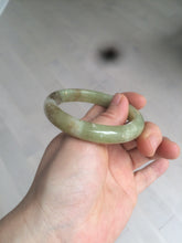 Load image into Gallery viewer, 51.7mm certified Type A 100% Natural yellow/sugar brown flying snow and dandelions nephrite Jade bangle HE78-0462