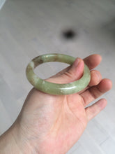 Load image into Gallery viewer, 51.7mm certified Type A 100% Natural yellow/sugar brown flying snow and dandelions nephrite Jade bangle HE78-0462