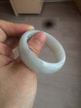 Load image into Gallery viewer, 41.1mm certified Type A 100% Natural sunny green white Jadeite Jade little kid bangle BG35-0099