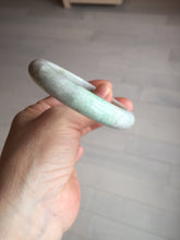 Load image into Gallery viewer, 56.5mm 100% natural type A sunny green/white/purple jadeite jade bangle BM49-8039
