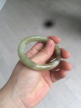 Load image into Gallery viewer, 51.7mm certified Type A 100% Natural yellow/sugar brown flying snow and dandelions nephrite Jade bangle HE78-0462