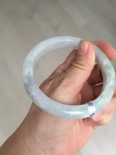 Load image into Gallery viewer, 59mm Certified Type A 100% Natural icy watery green purple Jadeite Jade bangle BQ48-6803