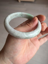 Load image into Gallery viewer, 56.5mm 100% natural type A sunny green/white/purple jadeite jade bangle BM49-8039