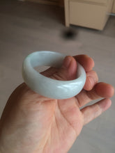 Load image into Gallery viewer, 41.1mm certified Type A 100% Natural sunny green white Jadeite Jade little kid bangle BG35-0099