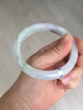 Load image into Gallery viewer, 59mm Certified Type A 100% Natural icy watery green purple Jadeite Jade bangle BQ48-6803