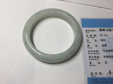 Load image into Gallery viewer, 52.5mm certified 100% natural Type A light green white jadeite jade bangle AR116-9424