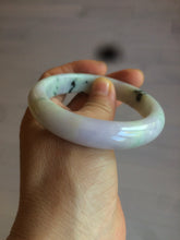 Load image into Gallery viewer, 54.5mm Certified 100% natural Type A green/purple jadeite jade bangle AH88-0772
