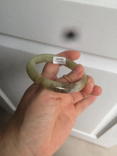 Load image into Gallery viewer, 51.7mm certified Type A 100% Natural yellow/sugar brown flying snow and dandelions nephrite Jade bangle HE78-0462