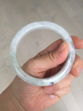 Load image into Gallery viewer, 59mm Certified Type A 100% Natural icy watery green purple Jadeite Jade bangle BQ48-6803