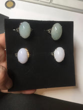 Load image into Gallery viewer, 100% natural type A icy watery green dark green four-prong jadeite jade ring group AA91