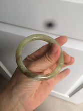 Load image into Gallery viewer, 51.7mm certified Type A 100% Natural yellow/sugar brown flying snow and dandelions nephrite Jade bangle HE78-0462