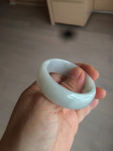 Load image into Gallery viewer, 41.1mm certified Type A 100% Natural sunny green white Jadeite Jade little kid bangle BG35-0099