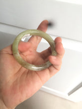 Load image into Gallery viewer, 51.7mm certified Type A 100% Natural yellow/sugar brown flying snow and dandelions nephrite Jade bangle HE78-0462