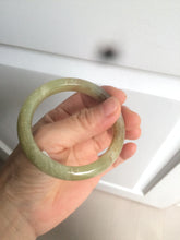 Load image into Gallery viewer, 51.7mm certified Type A 100% Natural yellow/sugar brown flying snow and dandelions nephrite Jade bangle HE78-0462