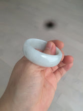 Load image into Gallery viewer, 41.1mm certified Type A 100% Natural sunny green white Jadeite Jade little kid bangle BG35-0099