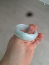 Load image into Gallery viewer, 41.1mm certified Type A 100% Natural sunny green white Jadeite Jade little kid bangle BG35-0099
