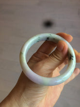 Load image into Gallery viewer, 54.5mm Certified 100% natural Type A green/purple jadeite jade bangle AH88-0772