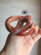 Load image into Gallery viewer, 53mm 100% natural red/pink red jasper stone bangle XY89