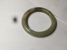 Load image into Gallery viewer, 51.7mm certified Type A 100% Natural yellow/sugar brown flying snow and dandelions nephrite Jade bangle HE78-0462