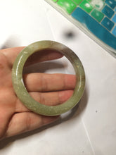 Load image into Gallery viewer, 51.7mm certified Type A 100% Natural yellow/sugar brown flying snow and dandelions nephrite Jade bangle HE78-0462