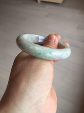 Load image into Gallery viewer, 51.5mm 100% natural type A green/white/purple jadeite jade bangle BM48-8044