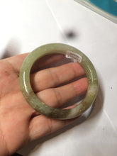 Load image into Gallery viewer, 51.7mm certified Type A 100% Natural yellow/sugar brown flying snow and dandelions nephrite Jade bangle HE78-0462