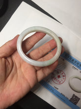 Load image into Gallery viewer, Shopify only 52mm certified type A 100% Natural sunny green/white/yellow oval jadeite jade bangle AR117-0264