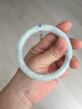Load image into Gallery viewer, 56mm Certified Type A 100% Natural light green yellow round cut Jadeite Jade bangle BQ51-8175