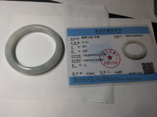 Load image into Gallery viewer, 58mm Certified type A 100% Natural light green/white Jadeite bangle AR118-0253