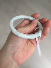 Load image into Gallery viewer, 56mm Certified Type A 100% Natural light green yellow round cut Jadeite Jade bangle BQ51-8175