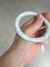 Load image into Gallery viewer, 56mm Certified Type A 100% Natural light green yellow round cut Jadeite Jade bangle BQ51-8175