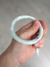Load image into Gallery viewer, 56mm Certified Type A 100% Natural light green yellow round cut Jadeite Jade bangle BQ51-8175