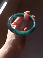Load image into Gallery viewer, 60.8mm Certified Type A 100% Natural dark green/blue/gray/black Guatemala Jadeite bangle PB279-0687