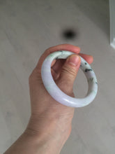 Load image into Gallery viewer, 54.5mm Certified 100% natural Type A green/purple jadeite jade bangle AH88-0772