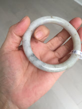 Load image into Gallery viewer, 57.4mm Certified Type A 100% Natural light green purple with flying yellow dandelion round cut Jadeite Jade bangle BQ52-8186