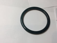 Load image into Gallery viewer, 54.7mm Type A 100% Natural dark Green/Gray/Black/blue Guatemala Slim Round Cut Jadeite Bangle PJ131-1374