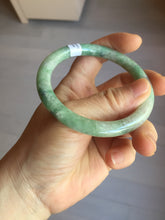 Load image into Gallery viewer, 57mm certified Type A 100% Natural dark green gray light purple round cut Jadeite Jade bangle PE94-6189
