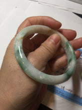 Load image into Gallery viewer, 57mm Certificated sunny green/yellow/white jadeite jade bangle S83-7073