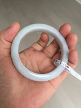 Load image into Gallery viewer, 54.5mm Certified Type A 100% Natural light green purple Jadeite Jade bangle BQ53-8179