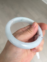 Load image into Gallery viewer, 54.5mm Certified Type A 100% Natural light green purple Jadeite Jade bangle BQ53-8179