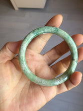 Load image into Gallery viewer, 57mm certified Type A 100% Natural dark green gray light purple round cut Jadeite Jade bangle PE94-6189