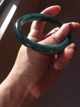 Load image into Gallery viewer, 62mm Certified Type A 100% Natural dark green/blue/gray/black Guatemala Jadeite bangle PB277-0704