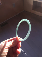 Load image into Gallery viewer, 56mm Certified Type A 100% Natural dark green/blue/gray Guatemala slim round cut Jadeite bangle PH173-8136