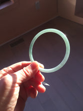 Load image into Gallery viewer, 56mm Certified Type A 100% Natural dark green/blue/gray Guatemala slim round cut Jadeite bangle PH173-8136