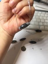 Load image into Gallery viewer, 100% Natural black/white WuJi(乌鸡) jadeite jade Olives shape dzi bead(heaven's bead 天珠) Pendant bracelet group PF49