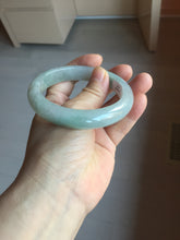 Load image into Gallery viewer, 58.5mm Certified Type A 100% Natural icy watery green/purple chubby Jadeite Jade bangle PB246-9529