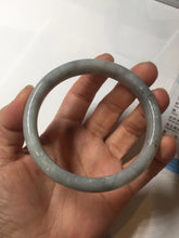 Load image into Gallery viewer, 59mm Certified Type A 100% Natural green gray black(Wuji, 淡乌鸡) Jadeite Jade bangle BQ55-6886