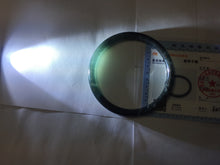 Load image into Gallery viewer, 57mm Type A 100% Natural half black(乌鸡) half icy blue (蓝水) Guatemala Slim Round Cut Jadeite Bangle PJ132-1375